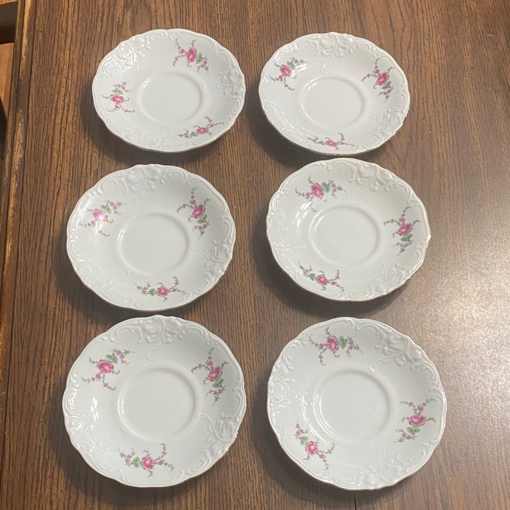 Wawel tea cup saucer set of six saucers